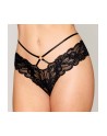 string dentelle noire ouvert avec chaines de dreamgirl lingerie sexy