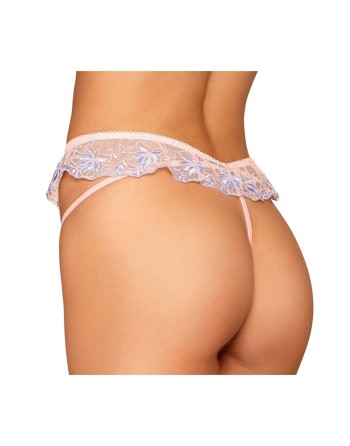 string en dentelle florale avec ceinture flottante de dreamgirl lingerie.