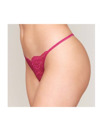 string en dentelle rouge ouvert avec chaine strass de dreamgirl lingerie