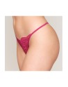 string en dentelle rouge ouvert avec chaine strass de dreamgirl lingerie