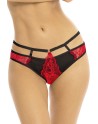 culotte rouge dentelle de la collection lingerie sexy rené rofé.