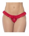 culotte ouverte en dentelle rouge de la collection mapalé, vente en de lingerie sexy mapalé