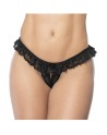 culotte ouverte en dentelle noire de la collection mapalé, vente en de lingerie sexy mapalé