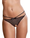 culotte ouverte en dentelle noire et matières agréables de la collection ené rofé sexy