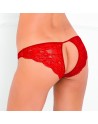  lingerie : tanga rouge avec ouverture fesses