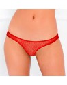  lingerie : tanga rouge avec ouverture fesses