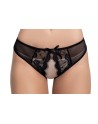  de la marque mapalé, culotte sexy ouvert en dentelle noire.