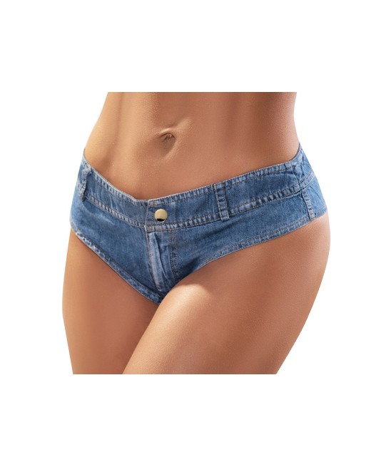  en lingerie sexy mapalé avec ce short imitation jean pour sublimer votre silhouette.