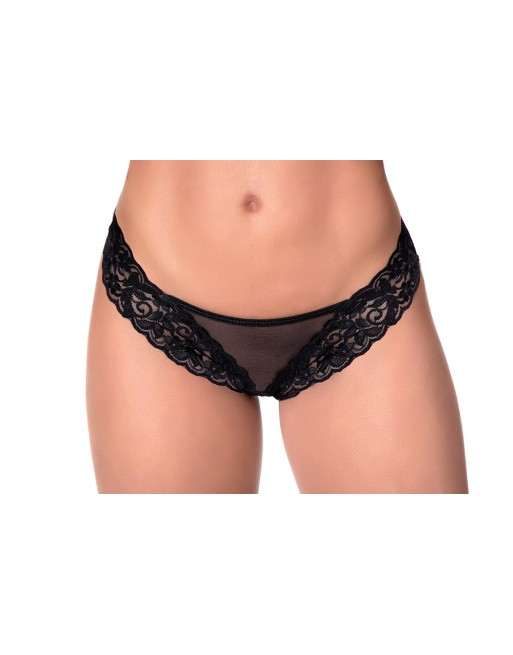 string sensuelle en dentelle et fine résille assorti de la marque mapalé de chez votre cl.diffusion