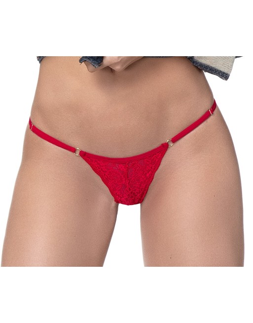  en string dentelle rouge de la marque mapalé, string sexy et minimaliste