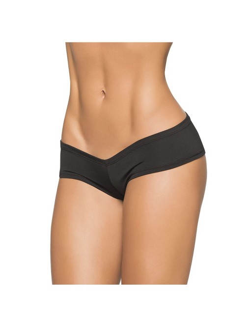 shorty taille basse noir