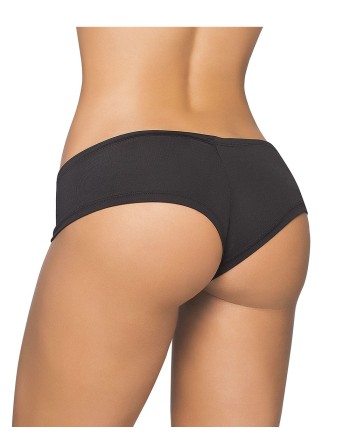 shorty taille basse noir