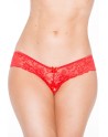  lingerie : tanga rouge avec noeud