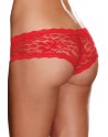  shorty rouge taille basse en dentele