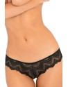  lingerie : tanga noir ouvert