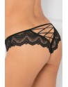  lingerie : tanga noir ouvert