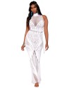 robe bodystocking blanche en résille de dreamgirl bas et collants