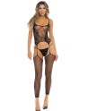 combinaison résille noire sexy de la collection bodystocking rené rofé.