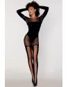 bodystocking en fine maille noire chez votre en .