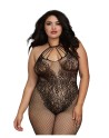  combinaison grande taille dans un style body résille