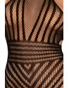 bodystocking noir en fine résille de la collection dreamgirl pour sublimer les silhouette de femmes.