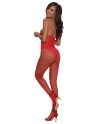  bodystocking rouge seins nus