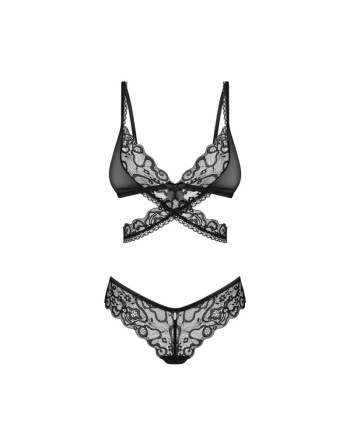 blomentis ensemble 2 pièces  noir obsessive par tendance sensuelle 