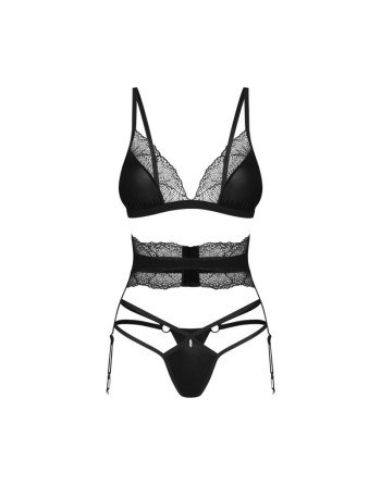 lobellis ensemble 3 pièces  noir obsessive par votre  tendance sensuelle 