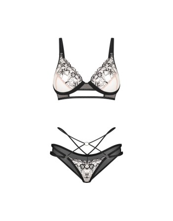 vila blanes ensemble 2 pièces  noir obsessive par votre  tendance sensuelle 