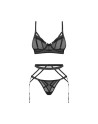 euridia ensemble 3 pièces  noir obsessive par votre  tendance sensuelle 