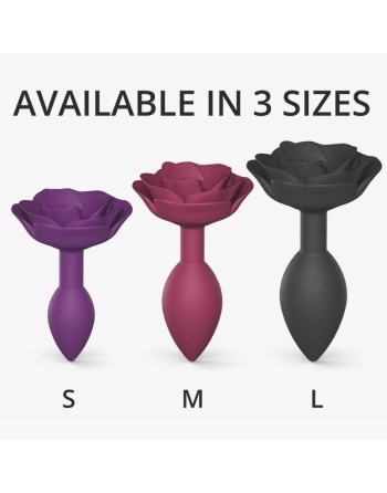  sextoys  marque love to love  plug open roses l  black onyx