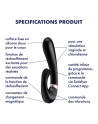 vibromasseur point g satisfyer heat wave connect app   noir de satisfyer en gros ou 