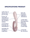 vibromasseur point g satisfyer heat wave connect app   mauve de satisfyer en gros ou 