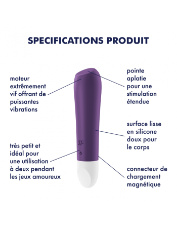 tendance sensuelle : vibromasseur satisfyer utra bullet power 2