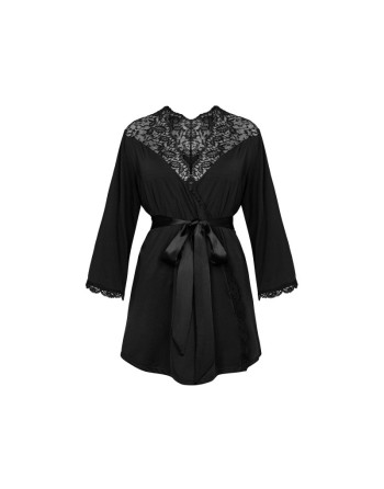 bellastia peignoir  noir obsessive par votre  tendance sensuelle 