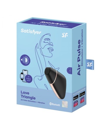 love triangle noir & or : stimulateur connecté de satisfyer