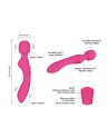  sextoys  marque love to love  twist rose 2en1 vibromasseur et wand