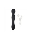  sextoys  marque love to love  twist noir 2en1 vibromasseur et wand