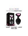 my silicone heart plug  gem rose clara morgane