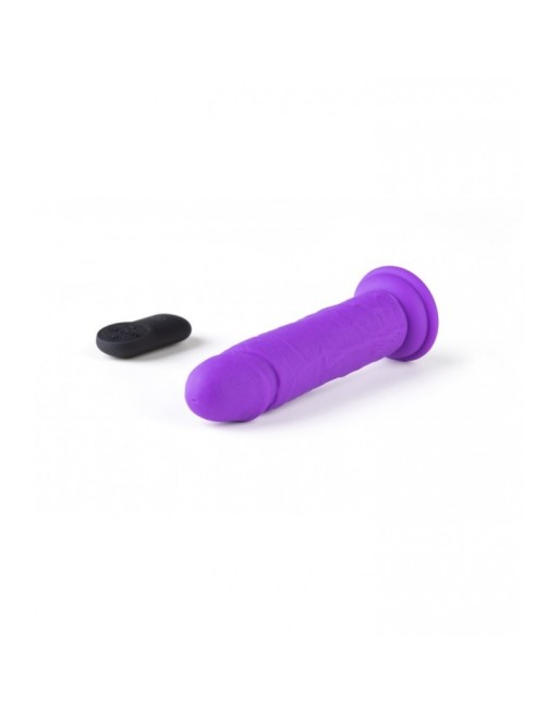 vibromasseur rÉaliste r15 flesh 16.5cm avec tÉlÉcommande violet