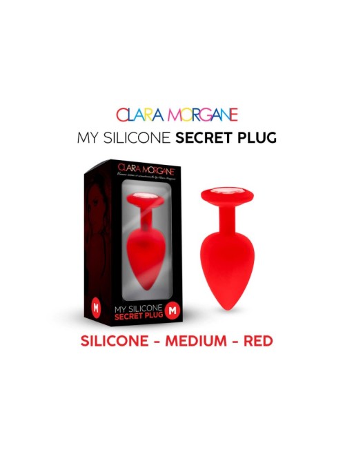 my silicone secret plug  rouge clara morgane