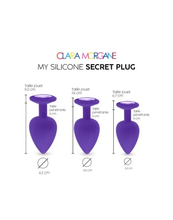 my silicone secret plug  purple clara morgane