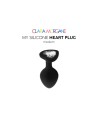 my silicone heart plug  noir clara morgane