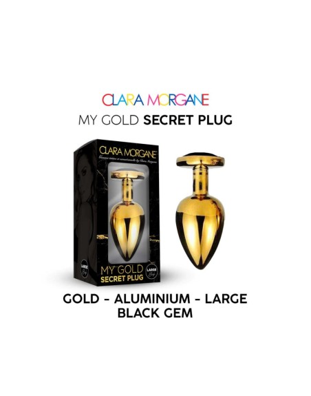 my gold secret plug  noir clara morgane