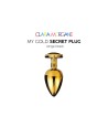 my gold secret plug  noir clara morgane