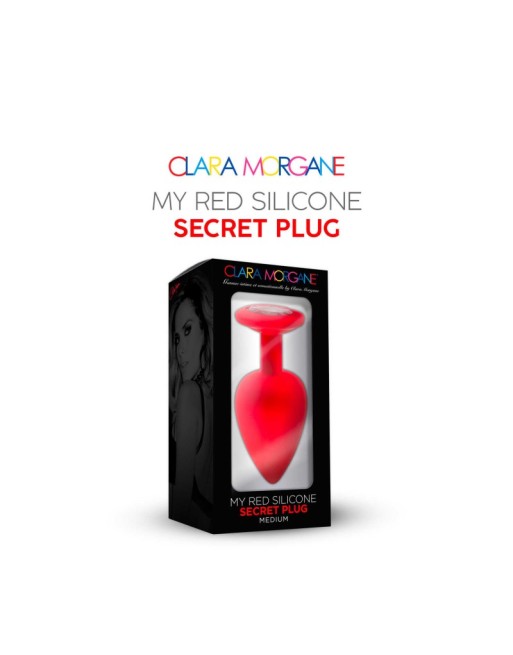 my red silicone secret plug medium clara morgane