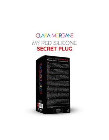 my red silicone secret plug medium clara morgane