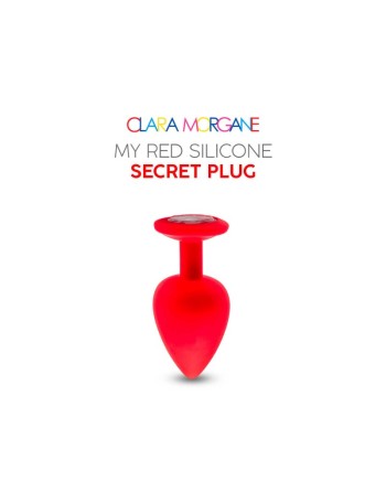 my red silicone secret plug medium clara morgane