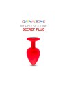 my red silicone secret plug medium clara morgane