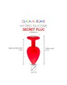 my red silicone secret plug medium clara morgane